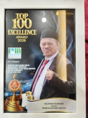Foto  : Soleman Bobote Direktur PDAM Kabupaten Halmahera Selatan 