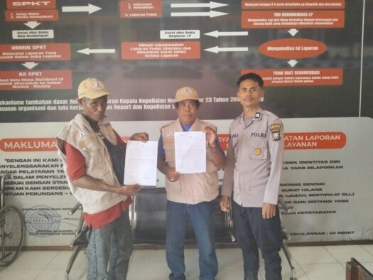 Foto laporan pengaduan Penghinaan dan Pengancaman Terhadap Ade Manaf di polres Halmahera Selatan 
