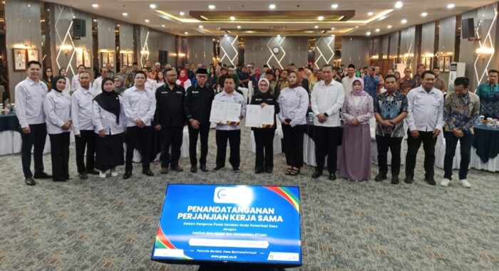 Foto Pimpinan Pusat Gerakan Muda Pemerhati Desa (DPP GMPD) menyelenggarakan Seminar Kebangsaan bertajuk “Desa, Tanah Ulayat dan Ketahanan Nasional Menuju Indonesia Emas 2045”